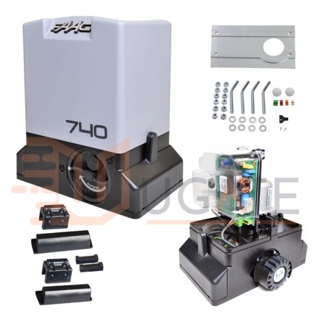 Pārnesumu motors bīdāmajiem vārtiem 740 740E Z16 SAFE 230V FAAC 1097805