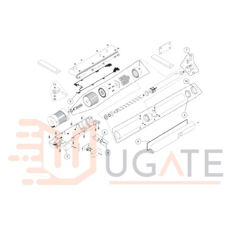 Forcella Anteriore Spina SILVER 1B 1BH 40B 4BH DITEC ENTREMATIC 0SLFA NC0SLFA