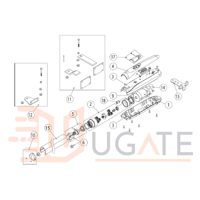 Complete Sprocket Engine LUXO 3R 3B 3BH 5B 5BH DITEC ENTREMATIC 6Z30A NC6Z30A