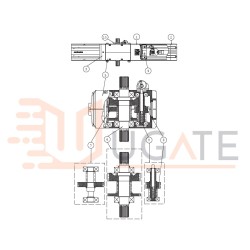 Motor without encoder for BOX 3EH 3H replacement DITEC ENTREMATIC 6Z26P1 NC6Z26P1