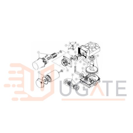 SEAL KIT CUBIC 3 3H 3D 3DH 30 Original Spare Part DITEC ENTREMATIC 0CBG