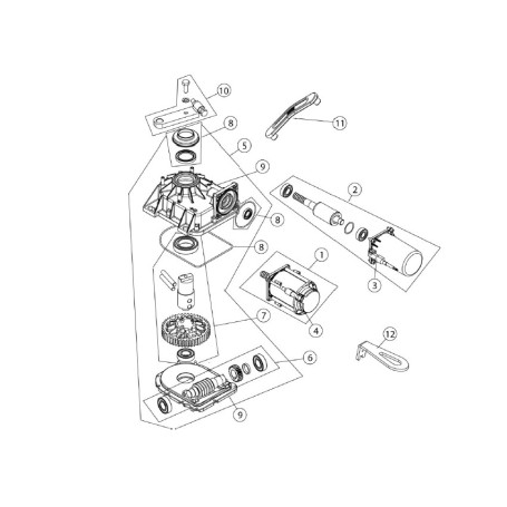 Komplet brtvi za CUBIC 6-6V-6H-6HV DITEC ENTREMATIC NC6CB6G 6CB6G