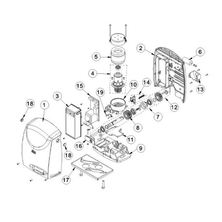 Podložka koncového spínače SX DX pro CROSS 5 7 8 DITEC ENTREMATIC NC6CS7SF 6CS7SF