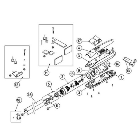 Kit Houp HIFFON GREY pour LUXO 5VBH DITEC ENTREMATIC NC6LUXC1 6LUXC1