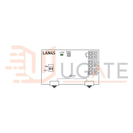 LAN4T oriģinālā rezerves daļa DITEC ENTREMATIC 6LAN4S NC6LAN4S