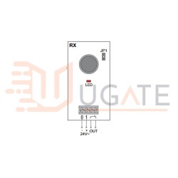 Fotoelementu uztvērēja plāksne LAB 3 4 LIN2 XEL2 DITEC ENTREMATIC 6LAB3R NC6LAB3R