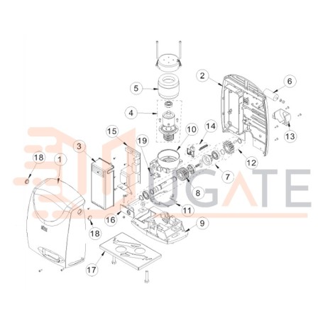 Primary Crown for CROSS5E 7E 7EH Replacement DITEC ENTREMATIC 62384 NC62384
