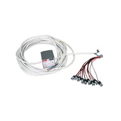 8 gaismas diodes ar 230/12V transformatoru un FADINI 2572L strāvas kabeli