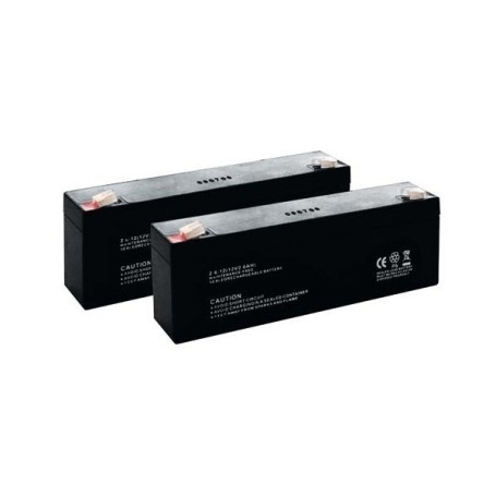 2 Batterie 2.6Ah-12Vdc per JUNIOR624 FADINI 632L