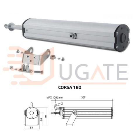 Pogon batnega motorja APRIMATIC ST450N 180MM 43545/011 za spodnje strešna okna