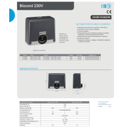 Reduktorius Variklis stumdomiems vartams BLIZZARD 500 C ENC GENIUS 61100821 2