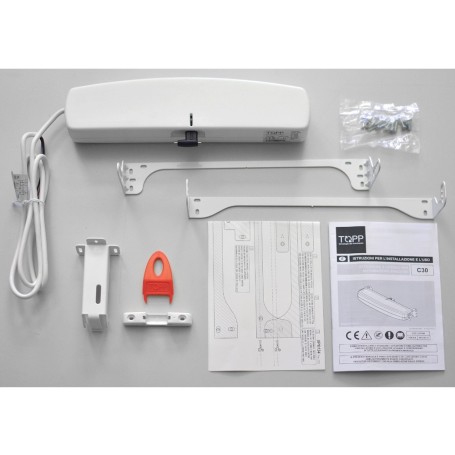 Atuador do motor da corrente para janelas suspensas na parte inferior TOPP C30 24V 3A49952 BRANCO
