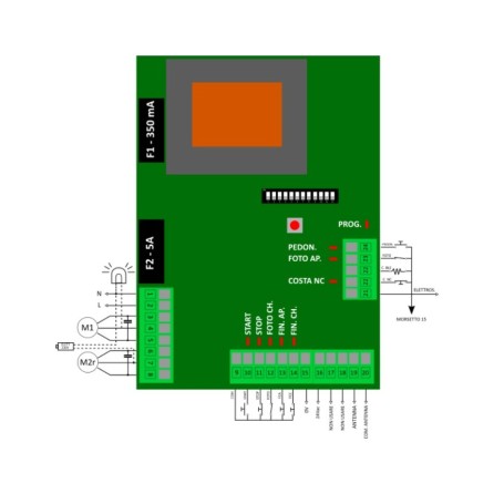Control panel, spare electronic board compatible with ALCOR BFT