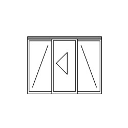 Automated crossbar automatic single leaf door complete with anodized cover