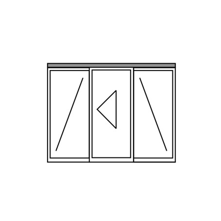 Automated crossbar automatic single leaf door complete with anodized cover