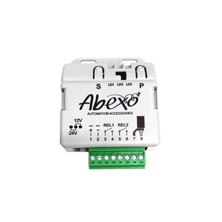 UNI-RXO-2-BOX 2-Kanal-Multifrequenzempfänger für feste Fernbedienungen und Rolling-Code