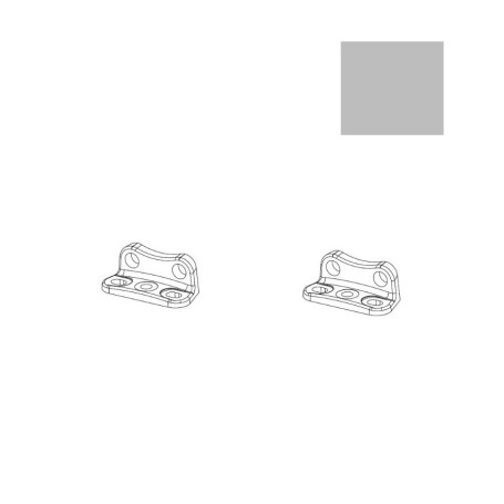 Par de suportes para aplicação vertical de motores TOPP C15 e C20 cor GRAY