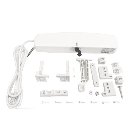 Actuador de motor de cadena para ventanas batientes TOPP C25 230V 3A80002 Blanco