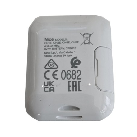 Trasmettitore Telecomando Trasmettitore Era One 2 canali 433 NICE ON2E Originale