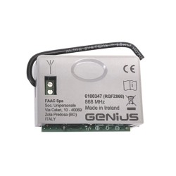 Ricevente Ricevitore innesto 3pin RQFZ 868 mhz GENIUS 6100347 Originale