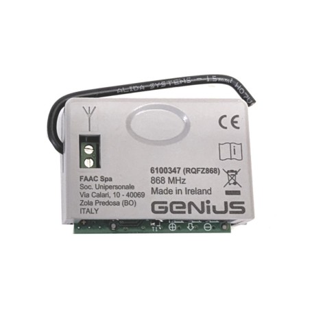 Recetor 3pin montagem recetor RQFZ 868 mhz GENIUS 6100347 Original