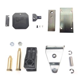 Pack of anchor brackets, fork, release key, cap 402 CBC FAAC