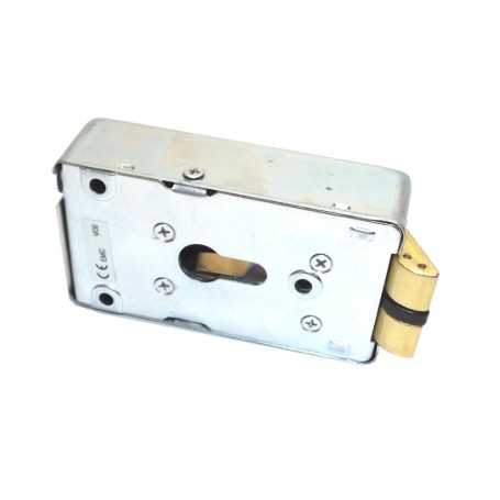 Cerradura eléctrica horizontal o vertical con bobina de 24V y cilindro europeo