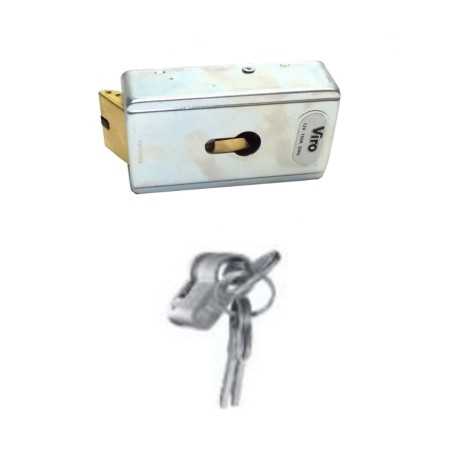 Serrure électrique horizontale ou verticale avec bobine 24V et cylindre européen