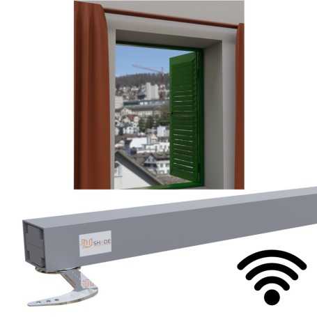 Shutter motorization with radio and wi-fi device for single-leaf up to 90 cm