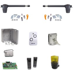 Komplet za dvostruka zaokretna vrata G-BAT KIT 868 JLC 230v FAAC GENIUS 51701281