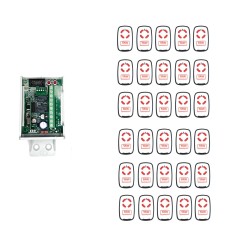 KRX-30 Empfänger-Kit mit 30 Fernbedienungen für Mehrfamilienhäuser, Unternehmen, kollektive Industrien