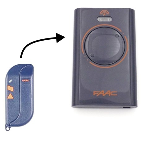 Tālvadības pults raidītājs oriģināls FAAC XT2 433 SL BLUE 787014