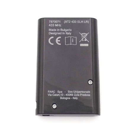 Control remoto Radio Control remoto Transmisor XT2 433 SLH Negro Original FAAC 7870071
