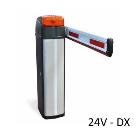 BARRY 24V SX Automatická silniční závora kompletní s tyčí a základovou základnou