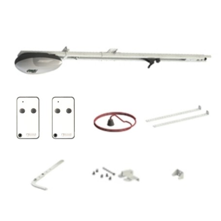 Kit completo de automatización para puerta seccional de 1000N que incluye 2 mandos a distancia