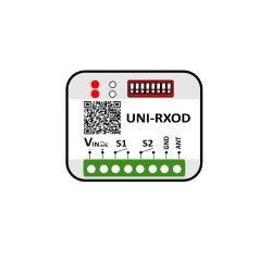 UNI-RXOD-2-BOX Универсален приемник за отваряне на врати, съвместим с 433-868 MHz дистанционни управления