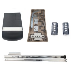 Kit completo para abertura de porta seccionada 600N com controles remotos e esteira