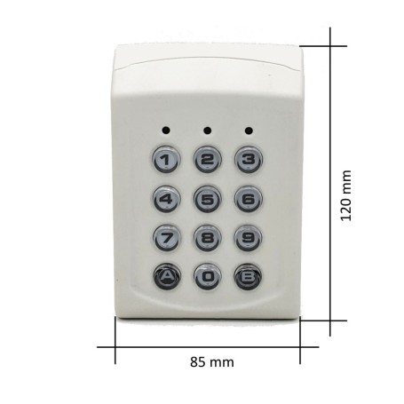 LCSP-EM-43B Mrežna tipkovnica s RFID čitačem Wiegand protokol, Clock & Data, Codix