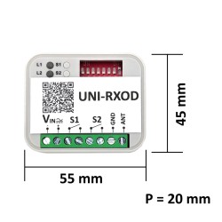KRX-FC-433 Outdoor-Empfänger-Kit mit 2 x XT2 SLH 433 Fernbedienungen FAAC 2