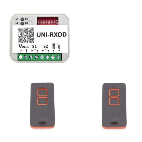 KRX-UG-433 Kit de récepteur extérieur avec 2 télécommandes ZAP-2 de UGATE