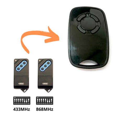 UNI-TX Universal 433/868MHz rádióvezérlő fénymásoló kapukhoz 4 gomb