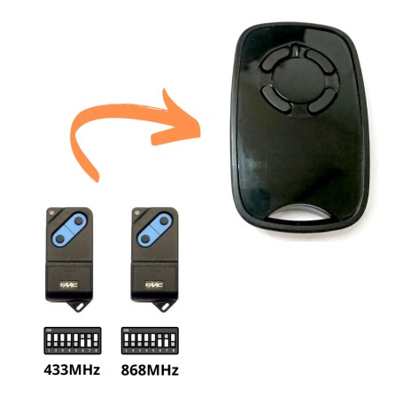 UNI-TX Universal 433/868MHz fotocopiadora de radiocontrol para puertas 4 botones