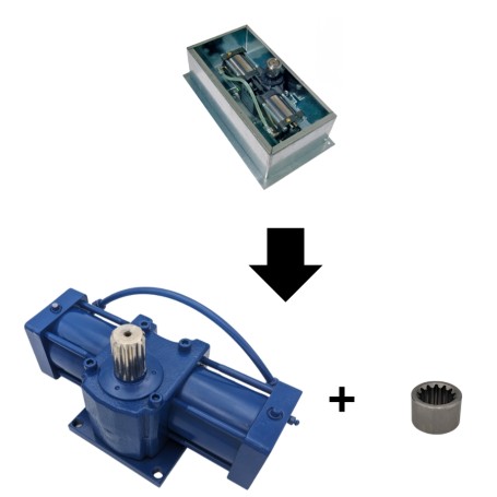 UNI-HYD-100 Cric hydraulique universel pour portails. Simplifiez les remplacements