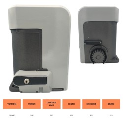 Motorreductor para puertas correderas 230 Vac 1PH FADINI NYOTA 115EVO 1117L