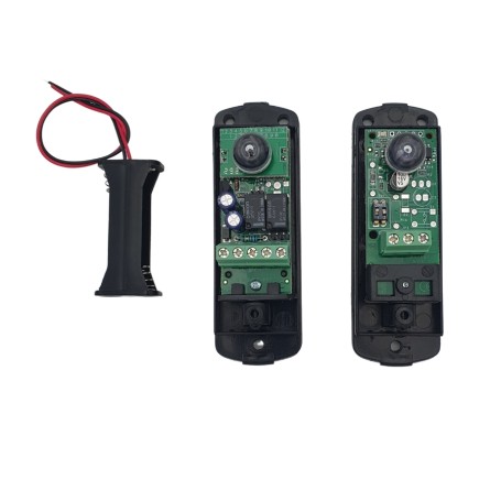 Pair of wireless battery photocells automation garage gates barriers