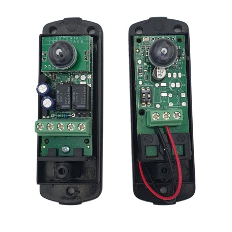 Pair of wireless battery photocells automation garage gates barriers