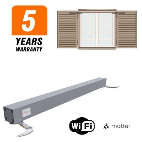 Smart connect automation capable of moving shutters up to 60 cm with 2 leaves