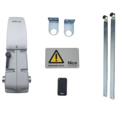 Kit para la automatización de puertas basculantes articuladas Irreversible 24v NICE TNLKCE TEN