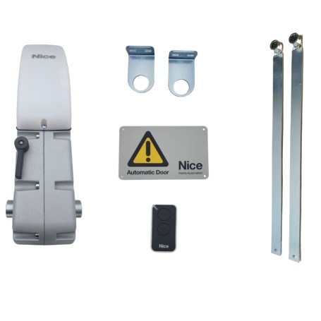 Kit para la automatización de puertas basculantes articuladas Irreversible 24v NICE TNLKCE TEN
