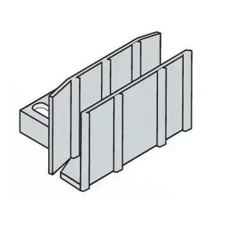 Sapata guia de piso com porta de vidro DITEC ENTREMATIC KP369 PMKP369